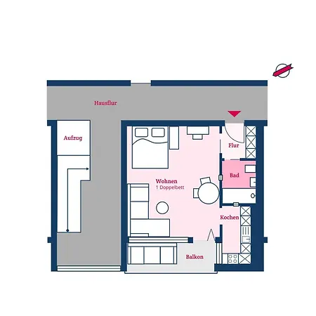 アパート Little Submarine Wyk auf Föhr